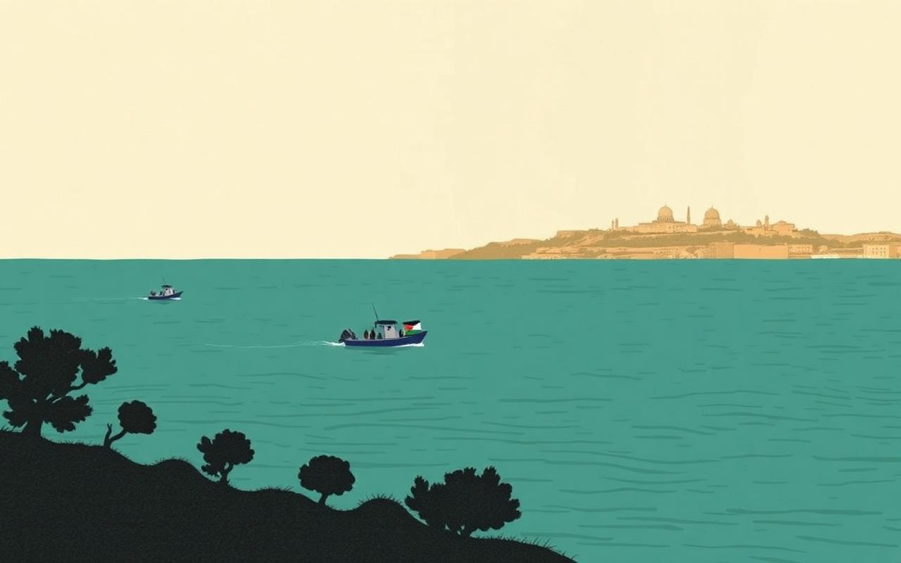 Semaine du 18 au 24 mai 2026 : flottille pour Gaza interceptée en eaux internationales, mobilisations en Europe, intransigeance israélienne — illustration